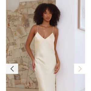 Billy J Gisella bridesmaid dress maxi, yellow